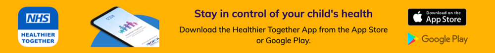 Healthier together app - website banner